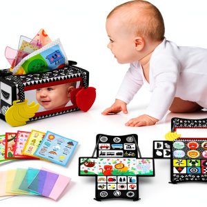 Baby Mirror Toy 3-in-1 Tummy Time Mirror with Teethers Dr Rapeti-0