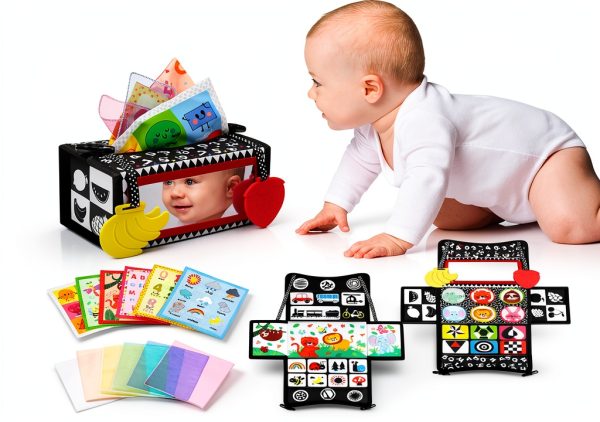 Baby Mirror Toy 3-in-1 Tummy Time Mirror with Teethers Dr Rapeti-0