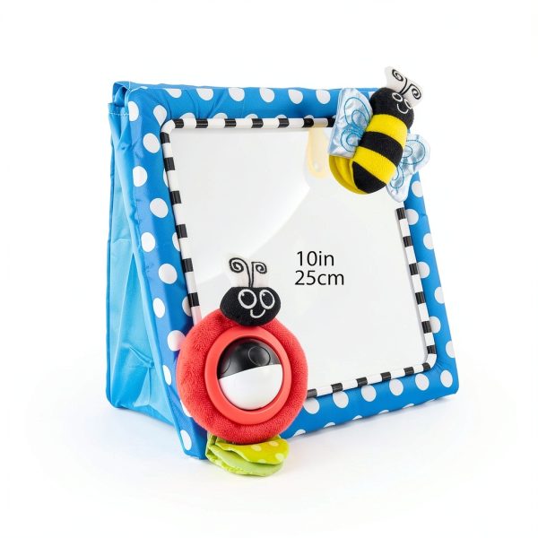 Baby Mirror Sassy Square Blue Mirror with True Reflection 11.5"-1