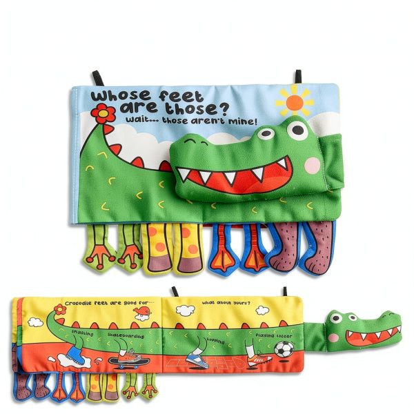 Arovan Baby Tummy Time Mirror Soft Book – Foldable Sensory Toy-1