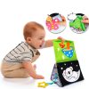 Aboosam Montessori Baby Mirror Toy Set with Crinkle Book & Teether-5