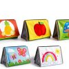 Aboosam Montessori Baby Mirror Toy Set with Crinkle Book & Teether-3