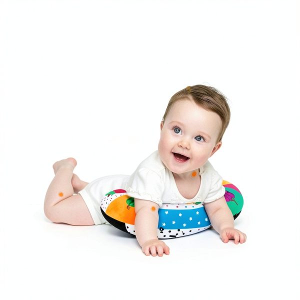 Baby Tummy Time Pillow by teytoy High Contrast Mirror Crinkle Toy 148-4