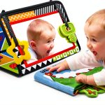 Arovan Baby Tummy Time Mirror Soft Book – Foldable Sensory Toy-0