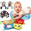USATDD Floor Pillow Round Tummy Time Support 16.5x21.6 Multicolor-0