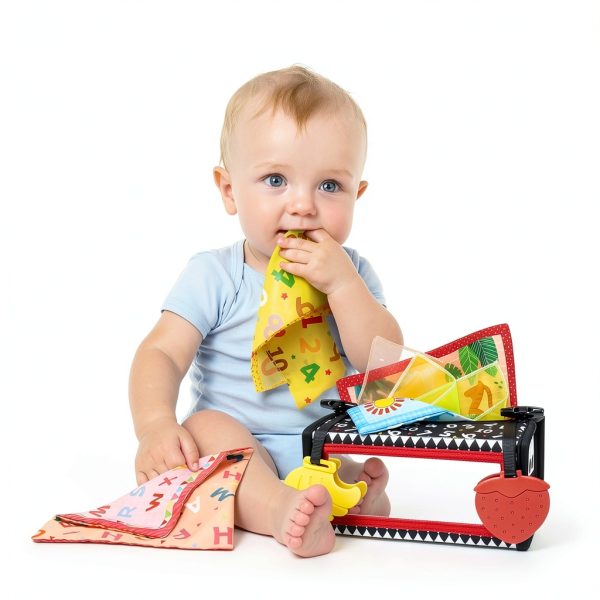 Baby Mirror Toy 3-in-1 Tummy Time Mirror with Teethers Dr Rapeti-5