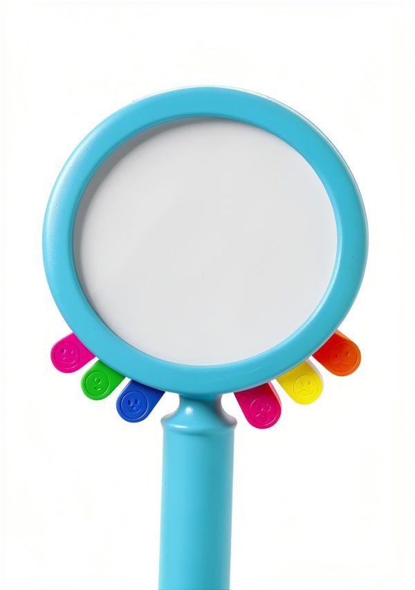 Rainbow Toyfrog Unbreakable Blue Emotion Mirror for Toddlers LS-114-2