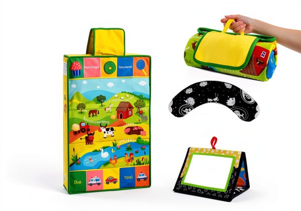 High Contrast Baby Toy Set Inbeby Lyx20426IB04 Dual Side Safe Cotton-7
