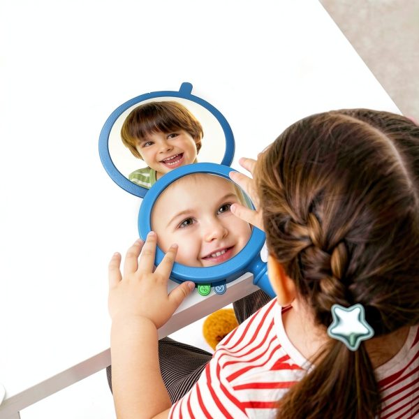 Rainbow Toyfrog Unbreakable Blue Emotion Mirror for Toddlers LS-114-3