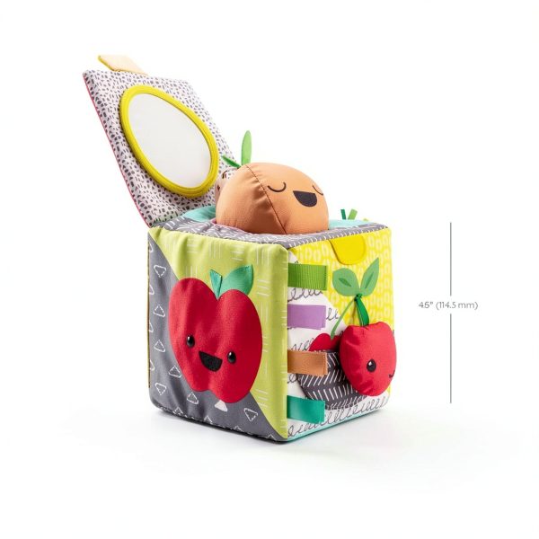 Infantino Discovery Cube Baby Toy Soft Fabric Medium Size-1