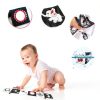 Chambom High Contrast Baby Mirror Toy – Black White Tummy Time Book 12-2