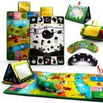 High Contrast Baby Toy Set Inbeby Lyx20426IB04 Dual Side Safe Cotton-0