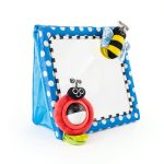 Baby Mirror Sassy Square Blue Mirror with True Reflection 11.5"-0