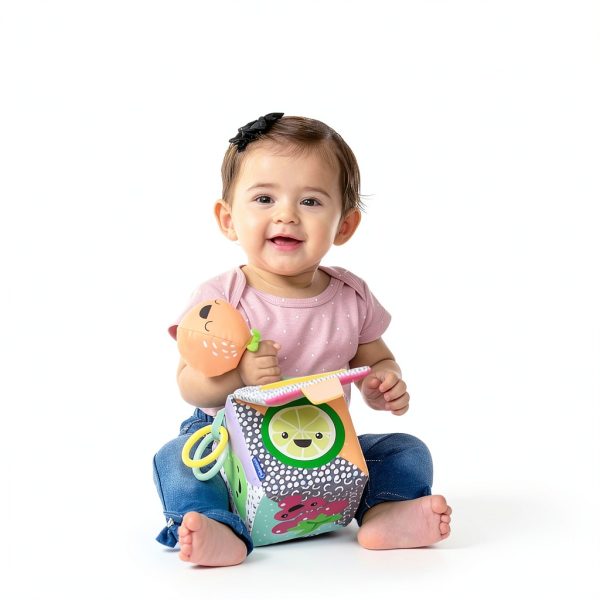 Infantino Discovery Cube Baby Toy Soft Fabric Medium Size-6